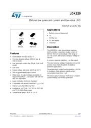 LDK220M R Datasheet PDF ST Microelectronics AiPCBA