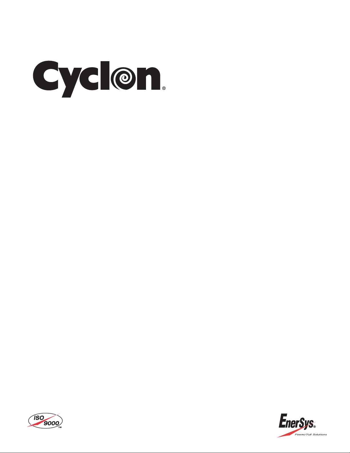 0859-0010 User Reference Manual Guide EnerSys | 1/24 Pages - AiPCBA