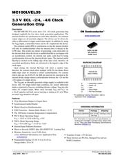 MC100LVEL39DWR2 数据规格书 1