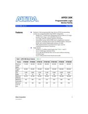 EP20K100ETC144-1 datasheet.datasheet_page 1