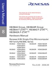 HD64F3644HI 数据规格书 3