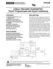 XTR106PA 数据规格书 1