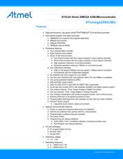ATXMEGA256A3BU-AU 数据规格书 1