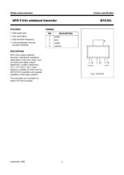 BFG541 数据规格书 2