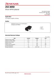 2SC4050 数据规格书 1