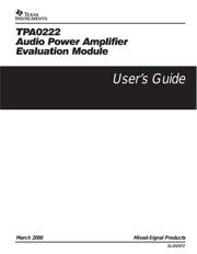 TPA0222EVM datasheet.datasheet_page 1