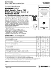 MTD20P03 datasheet.datasheet_page 1