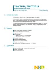 74HC2G14GW datasheet.datasheet_page 1