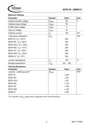 BCR116 datasheet.datasheet_page 2