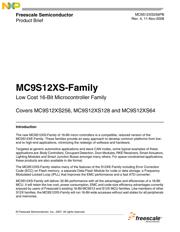 MC9S12D64VFUE 数据规格书 1