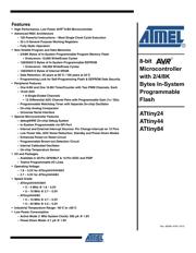 ATTINY44V-10MU 数据规格书 1