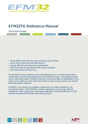 EFM32TG210F32-QFN32 数据规格书 1