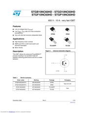 STGB10NC60HD datasheet.datasheet_page 1