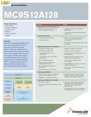 MC9S12A128CFUE 数据规格书 1