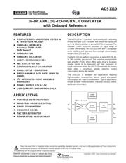 ADS1110A7IDBVR datasheet.datasheet_page 1