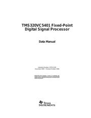 TMS320VC5401ZGU50 datasheet.datasheet_page 1