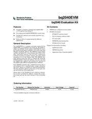 BQ2040EVM-001 datasheet.datasheet_page 1