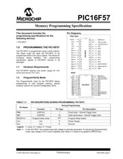 PIC16F57T-E/SO 数据规格书 1