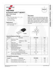 FDA70N20 datasheet.datasheet_page 1