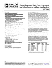AD5100 数据规格书 1