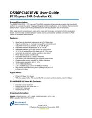 DS50PCI401EVK datasheet.datasheet_page 1