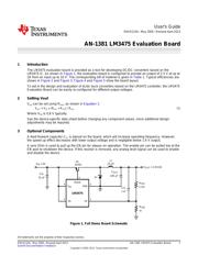 LM3475EVAL 数据规格书 1