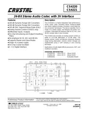 CS4220KS 数据规格书 1