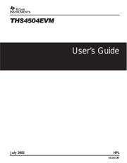 THS4504EVM datasheet.datasheet_page 1