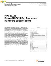MPC8314VRAGDA 数据规格书 1