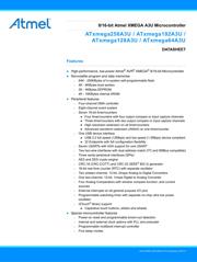 ATXMEGA192A3U-MH 数据规格书 1