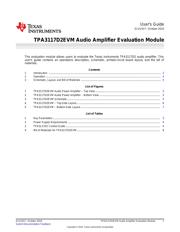 TPA3117D2EVM 数据规格书 1
