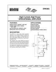 OPA501AM 数据规格书 1