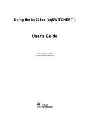 BQ24103EVM datasheet.datasheet_page 1