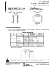 SN74HC27NS 数据规格书 1
