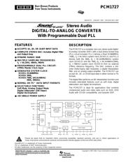 PCM1727EG4 数据规格书 1