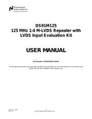 DS91M125EVK/NOPB 数据规格书 1