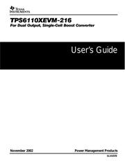 TPS61100EVM-216 数据规格书 1