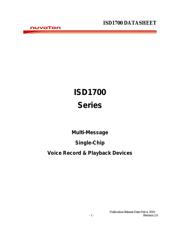 ISD1740PY 数据规格书 1