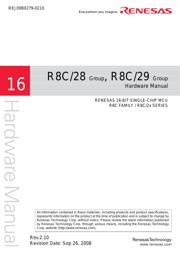 R5F21284SDSP 数据规格书 1
