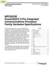 MPC8321VRAFDCA 数据规格书 1