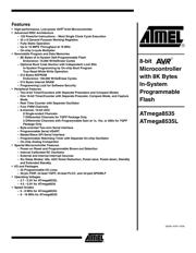 ATMEGA8535-16AU 数据规格书 1