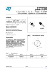 STP9NK65ZFP(040Y datasheet.datasheet_page 1