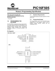 PIC16F505T-I/MG 数据规格书 1