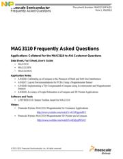 MAG3110FCR1 数据规格书 1