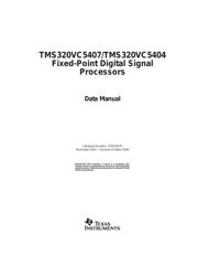 TMS320VC5407GGU datasheet.datasheet_page 1