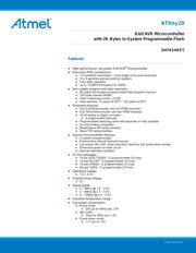 ATTINY20-UUR 数据规格书 1