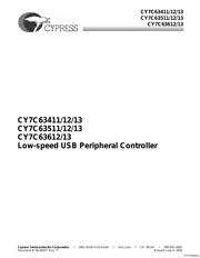 CY7C63513-PVXC datasheet.datasheet_page 1