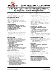 DSPIC33EP128GM604-E/PT datasheet.datasheet_page 1