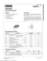 FDB44N25 datasheet.datasheet_page 1