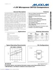 MAX9101 数据规格书 1